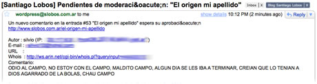 Odia al campo